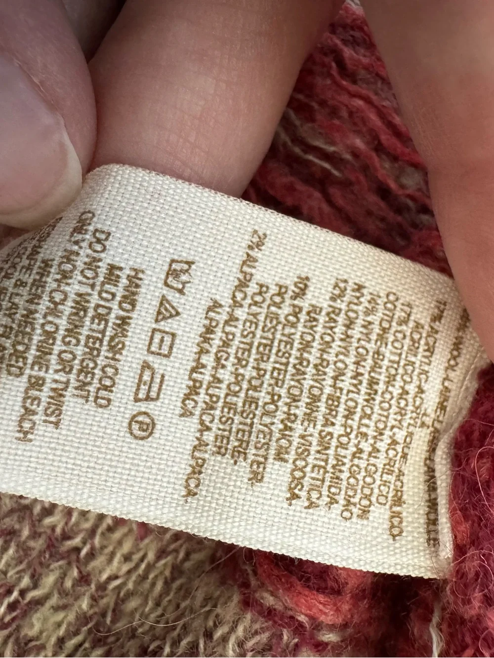 Free People Tribal sweater flared hem Medium